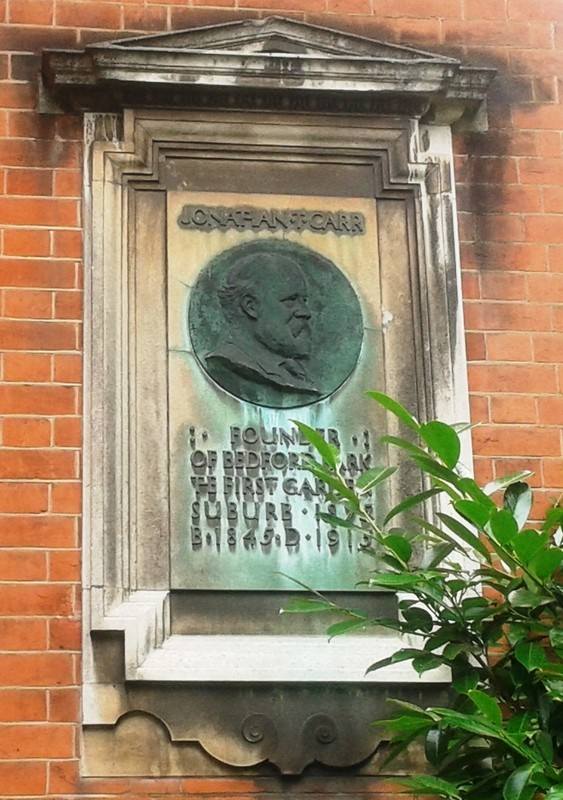 Bedford Park Jonathan Carr Plaque