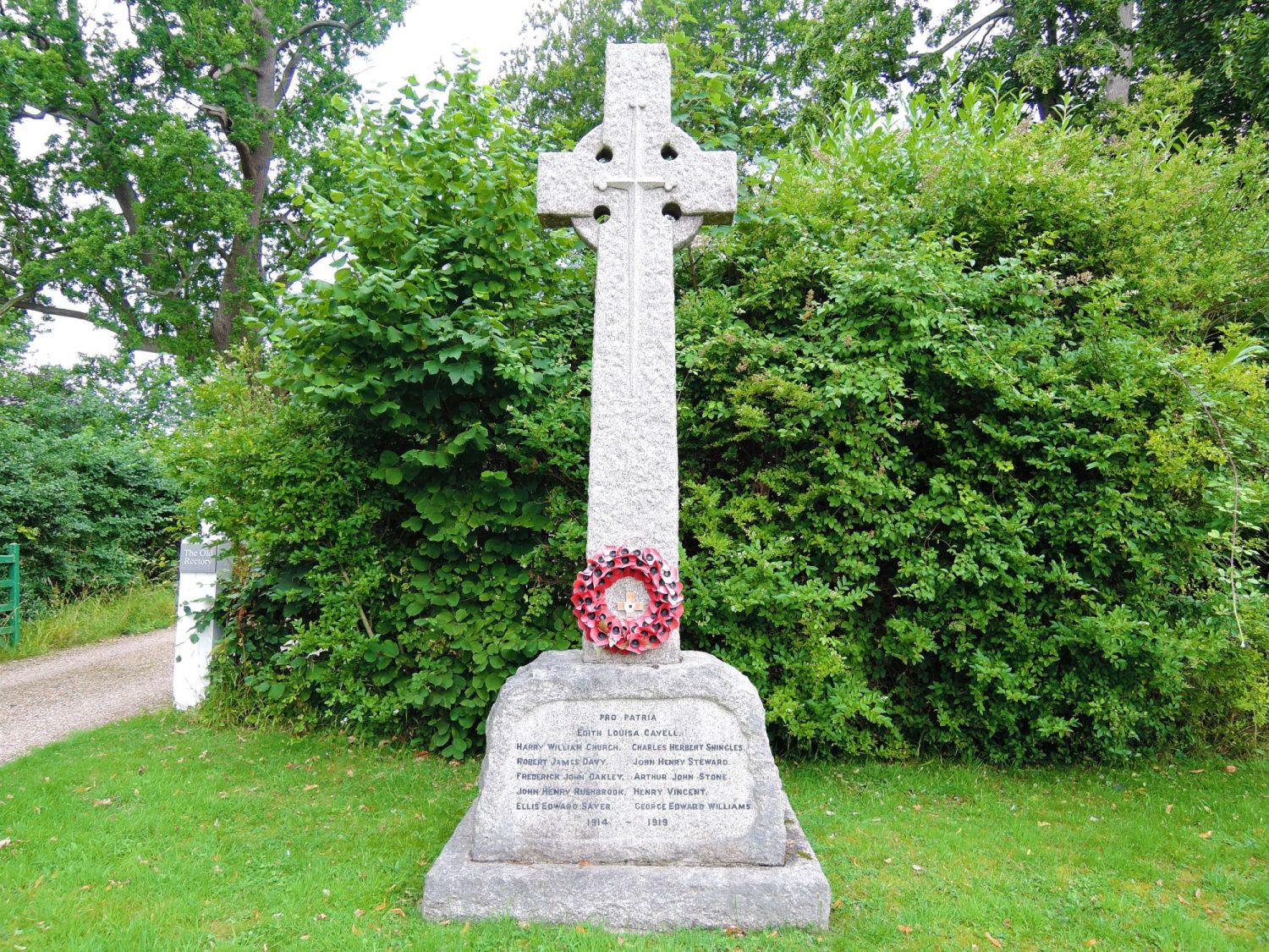 Edith Cavell War memorial Swardeston