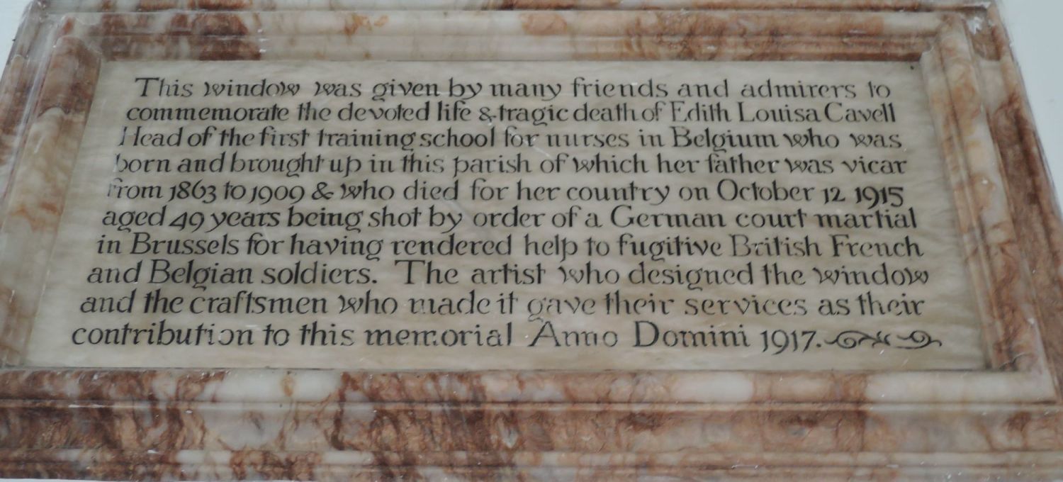 Edith Cavell - St Mary Church Swardeston