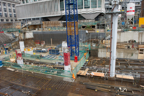 Tottenham Court Road Station view of new ticket office
