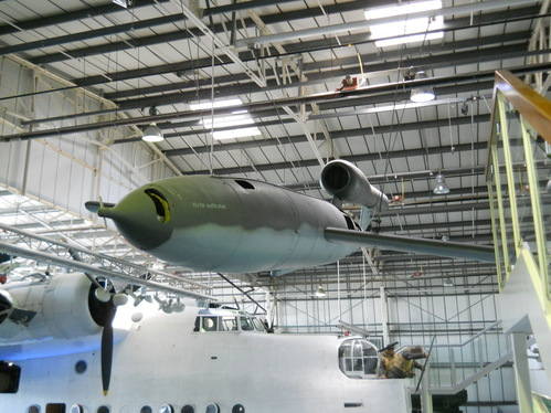 RAF Museum - V1 and Seaplane in the Battle of Britain Hall