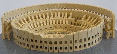 The Colosseum in Rome in Lego