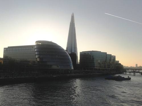 Rotherhithe to Tower Bridge - City Skyline
