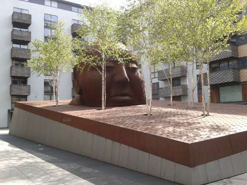 Alfred Hitchcock - Site of Gainsborough Studios