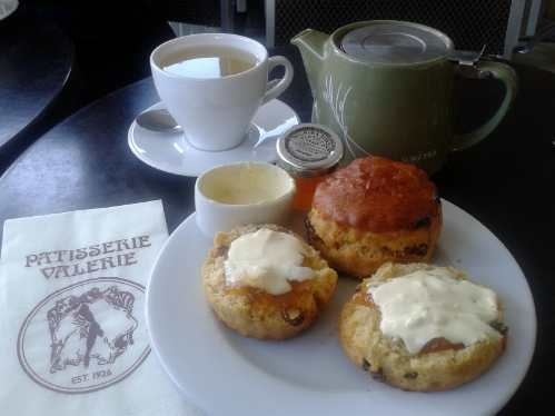 Scones at Patisserie Valerie