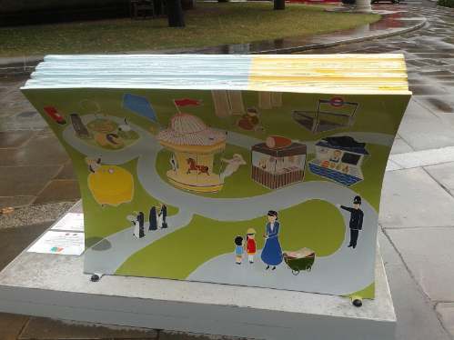 Books about Town - Mary Poppins Bench
