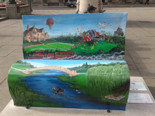 Books About Town - The Wind in the Willows bench