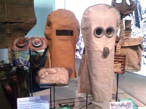 Imperial War Museum London- First World War Galleries - gas masks