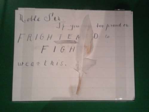 Imperial War Museum London- First World War Galleries - conscientious objec