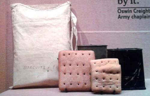 Imperial War Museum London - First World War Galleries - biscuit rations