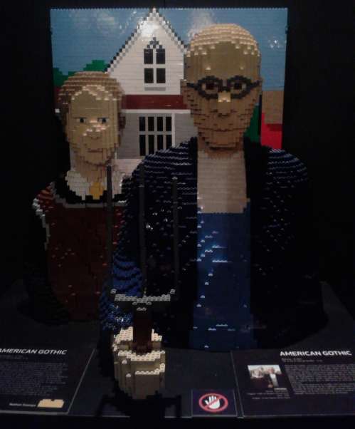 the art of brick - american gothic