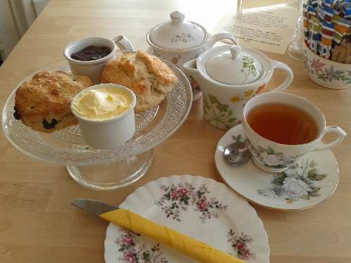 Scones at Burridges Tearooms torquay