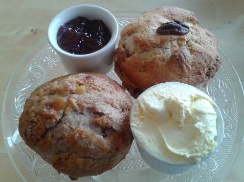 Scones at Burridges Tearooms torquay