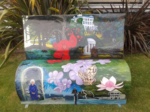 Agatha Christie Festival - Book Bench Torre Abbey Torquay