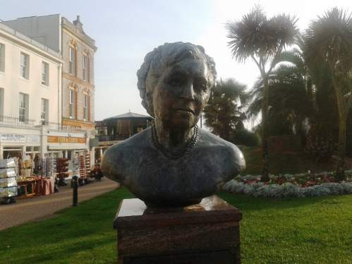 agatha christie festival - christie bust torquay