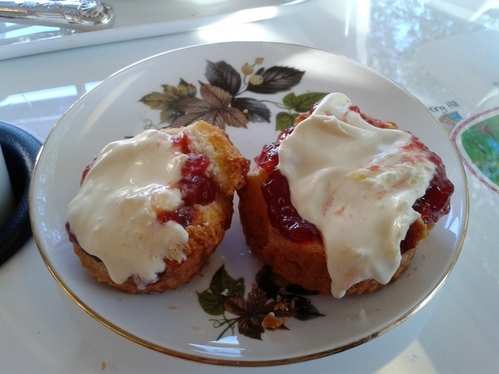 Scones at BB Bakery Afternoon Tea Bus