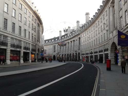 Christmas Day in London Regent Street