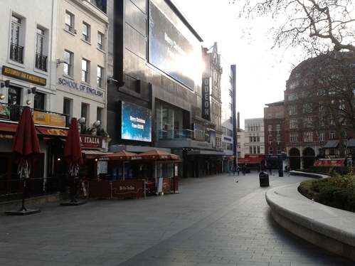 Christmas Day in London Leicester Square
