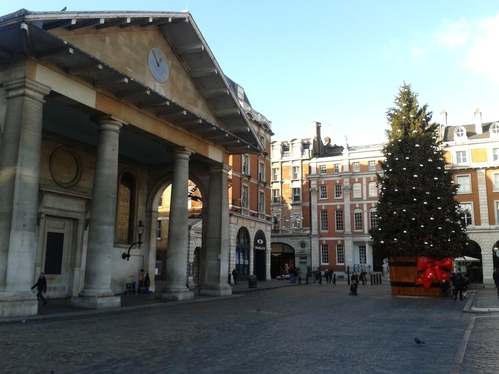 Christmas Day in London Covent Garden