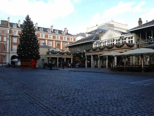 Christmas Day in London Covent Garden