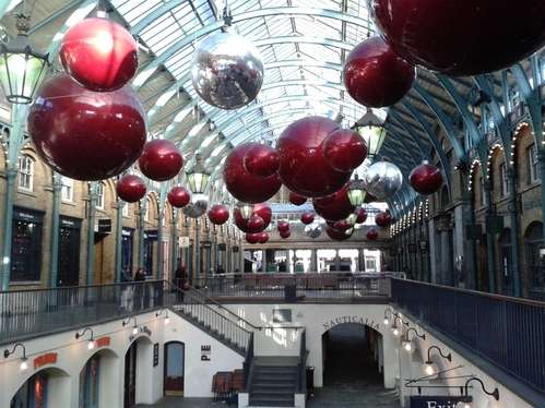 Christmas Day in London Covent Garden