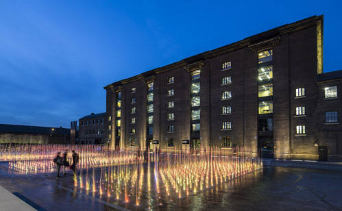 Kings Cross - Granary Square at Night